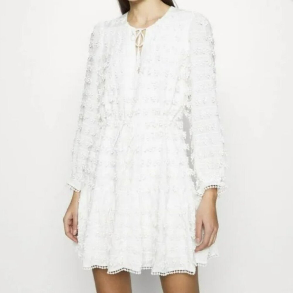 NWT Farm Rio Fringe Detail Mini Dress - Picture 2 of 15